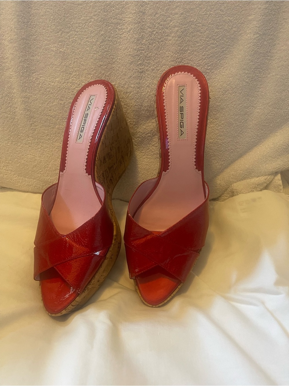 Very pretty Via Spiga women's Red wedges for Summer!